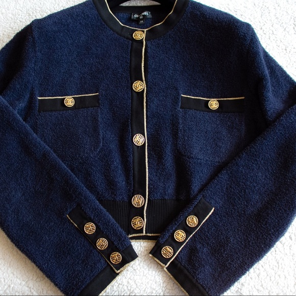 Chanel Cruise 2019 La Pausa Navy Cardigan Pants - Picture 11 of 13